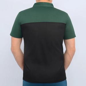 Chemise Homme Tendance 100% Coton, Tissu Piqué Bicolore 180 GSM, Logo Personnalisé Imprimé DTF, Séchage Rapide - Product Image 3