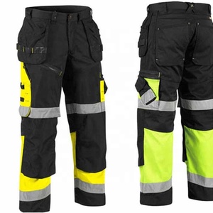Pantalon de travail de sécurité pour hommes, haute qualité, infroissable, anti-rétrécissement, antibactérien, léger, en polyester, service OEM, vente chaude - Product Image 4