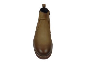 Botas Chelsea Dlords Grant Marrón de Cuero Genuino, Altura al Tobillo, Punta Redonda, Sin Cordones, Suela Exterior de TPR, Entresuela Acolchada de Piel de Oveja, Cómodas y Suaves - Product Image 2