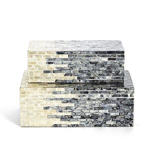 bone inly tissue holder hand made tissue holder black and white <b>floral</b> designs tissue <b>boxes</b> table decoration accessories - Product Image 3