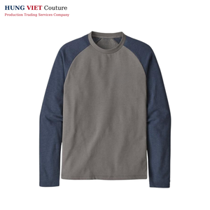 T-shirt surdimensionné à manches longues Fournisseur vietnamien Prix direct Bourgogne Vêtements quotidiens - Product Image 4