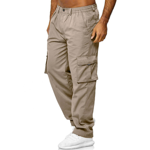 Multi-pocket Long Tactical Cargo Pants Men Outdoor Waterproof Quick Dry Breathable Oversized Hiking Hunting <b>Trousers</b> Casual Wear - Product Image 2