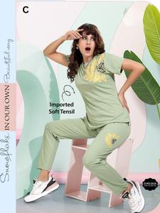 Pyjama court à manches courtes en coton tissé à motifs floraux pour femme, 100 % coton respirant, idéal pour l'été et l'automne, tenue de détente pour les vacances, vente en gros OEM 2026 - Product Image 3