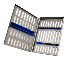 German Grade Stainless Steel Autoclave Tray for Dental Surgical Sterilization Double Decker Manual <b>Power</b> 8 Instruments Capacity - Product Image 3