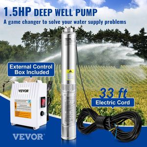 Pompa sommergibile per pozzi profondi 115V/60Hz 37gpm 276ft testa cavo industriale per irrigazione domestica IP68 pompa esterna impermeabile - Product Image 2