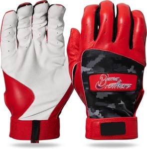 Gants de frappeur de baseball en cuir de haute qualité à prix d'usine - Couleurs et tailles personnalisables, respirants - Product Image 5