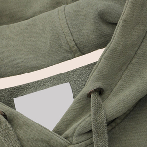 เสื้อฮู้ดดี้ผ้าฝ้ายแท้ 100% ทรงหลวมสำหรับผู้หญิง น้ำหนักเบา แห้งเร็ว รับสกรีนโลโก้ตามสั่ง - Product Image 4