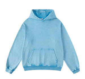 Nouveauté : Sweat-shirts à capuche en coton délavé à l'acide, impression de logo personnalisée, vintage, haute qualité, surdimensionnés, anti-rétrécissement, streetwear pour hommes - Product Image 1