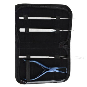 Kit de Extensiones de Cabello de Calidad Premium, Juego de Herramientas Profesionales de Acero Inoxidable de Grado Quirúrgico para Expertos en Extensiones de Cabello Micro - Product Image 2