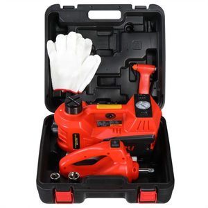 Martinetto Elettroidraulico 5t 15.5 45cm con Chiave a Impulsi 12v, Colore Arancione - Product Image 1
