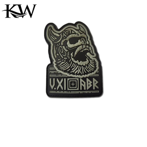 Target practice 3D PVC Tactical luminous embroidery Patch Hook Backing tactic Outdoor Backpack Rubber embroidery Capsule <b>Badge</b> - Product Image 3