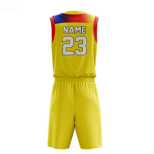 Uniforme de basket-ball pour hommes, design Glory 2026, logo personnalisé, uniforme de basket-ball de haute qualité, sublimation sportive, uniforme de basket-ball pour hommes avec style - Product Image 3