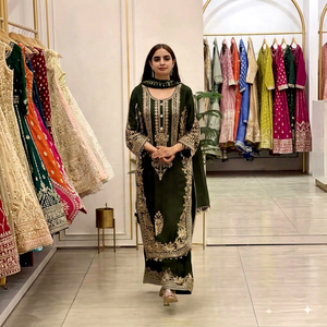Costume Salwar traditionnel exclusif pour femmes, de style indien et pakistanais, disponible au meilleur prix auprès d'un exportateur indien - Product Image 1