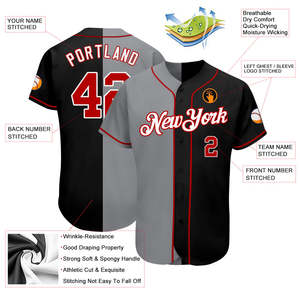 Nouveauté - Maillot de baseball personnalisé pour homme, imprimé, séchage rapide, confortable, de haute qualité, avec logo personnalisé, vêtements d'équipe, maillots de sport - Product Image 2