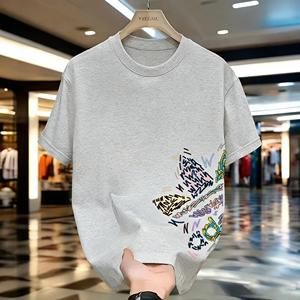 เสื้อยืดคอตตอนทรงปกติ คอกลม พิมพ์ลายแบบรีดร้อน ทอผ้ารักษ์โลก สินค้าขายดีสุดฮิตปี 2026 แฟชั่นทันสมัย ใส่ได้ทั้งชายและหญิง - Product Image 6
