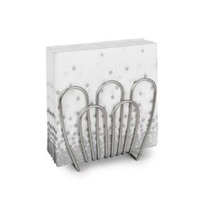 Elegant Silver Metal Napkin Stand Geometric Wire Paper <b>Tissue</b> Holder Minimalist Tabletop Organizer for <b>Wedding</b> Event Dining - Product Image 5