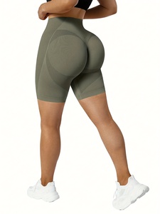 Shorts de yoga sans couture taille haute pour femme, idéal pour la gym, le fitness, la course à pied, extensible, style cycliste - Product Image 4