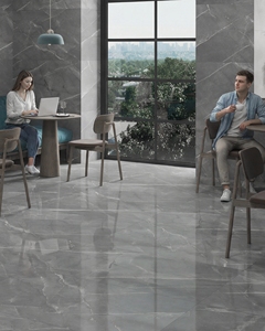 Carreaux de sol en porcelaine gris marbre moderne très demandés 600x1200x9mm, surface polie, résistants au feu, qualité AAA, résistants à la chaleur - Product Image 4