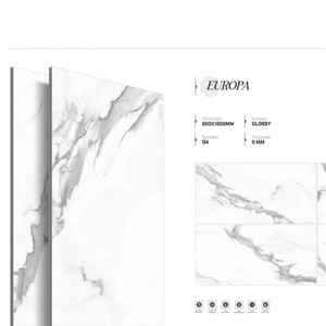 Carreaux de porcelaine brillants de qualité supérieure pour l'exportation, 800x1600, 1200x1800, 750x1500 mm, dalles de luxe pour projets de design d'intérieur moderne - Product Image 1