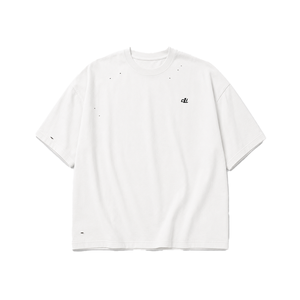 Camisetas de hombre personalizadas con detalles desgastados, 260GSM, de algodón grueso de secado rápido, jersey liso, estilo oversize, venta al por mayor, OEM/ODM - Product Image 5