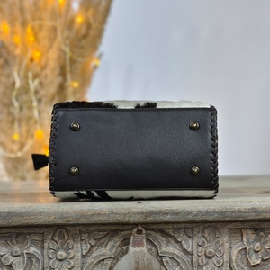 Bolsa de Viaje de Cuero Genuino de Lujo, Gran Capacidad, Ligera, con Cierre de Cremallera y Patrón de Puntos Verde Azulado, Bolso de Mano para Mujer - Product Image 2