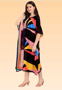 Women’s Elegant <b>Kaftan</b> Dress – Loose Fit Printed Beach <b>Kaftan</b> for Summer collection. - Product Image 3