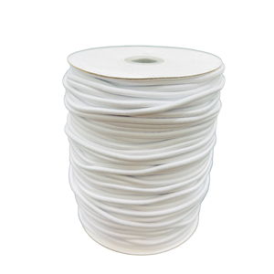 White Braided Nylon Drawcord 16 Strand Round Cord for <b>Bags</b> High Tenacity Sewing Cords - Product Image 2