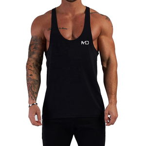 Débardeurs côtelés décontractés 100 % coton respirants pour hommes, couleur unie, sans manches, tendance du moment - Product Image 3