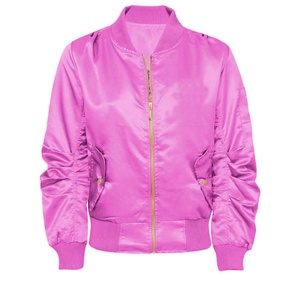 Customize College Embroidery Silk <b>Mens</b> <b>Varsity</b> Baseball Satin <b>Jacket</b> Windproof Button Up Sports <b>Men</b> Satin <b>Bomber</b> <b>Jacket</b> - Product Image 1