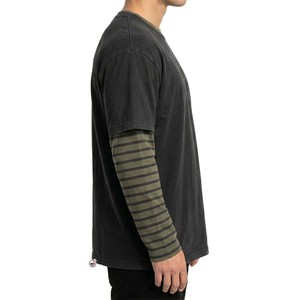 MRI Made Custom Oversized <b>Flame</b> Camouflage Print Long Sleeve T-<b>Shirt</b> O-Neck Contrast Trim Street Style Woven Polyester T-<b>Shirts</b> - Product Image 6