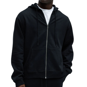 Sudadera con Capucha Personalizada para Hombre, con Cierre Completo, Mezcla de Algodón, Forro Polar Suave, Fabricante de Ropa Personalizada OEM ODM - Product Image 1