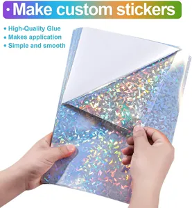 Película Adhesiva Holográfica PET Brillante, Resistente al Agua, para Impresión a Color, Publicidad y Grabado - Product Image 3