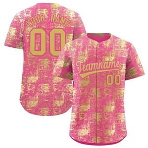 Camisetas de Béisbol Más Vendidas Hechas de Tela de Poliéster Puro con Diseño de Media Manga, Impresión por Sublimación Personalizada OEM - Product Image 2