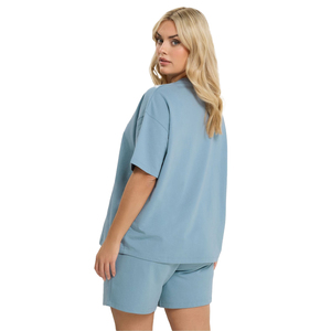 Custom Women T Shirt Shorts <b>Set</b> Wholesale Two <b>Piece</b> Summer Casual Sportswear Gym Workout Fitness Running Athletic Streetwear - Product Image 4