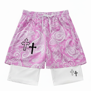 Pantalones Cortos de Lino/Algodón para Hombre, Estilo Urbano, Cintura Elástica, Transpirables, Cintura Media, 240g - Product Image 1