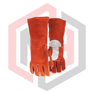 Guantes de Soldador Hot Shot, de Cuero, con Puño de Seguridad, Antiestáticos, Cosidos, Flexibles, Transpirables, Resistentes a Desgarros y al Desgaste - Product Image 3