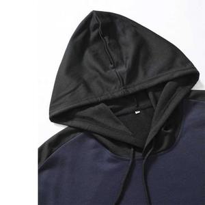 Sweat-shirt à capuche slim pour homme, couleur unie, en coton tricoté, décontracté, pour l'automne, avec poches – Vente en gros - Product Image 2