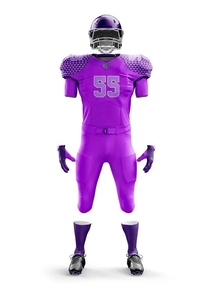 Uniforme de Fútbol Americano para Hombre, 100% Poliéster, Jersey y Pantalones con Estampado por Transferencia Térmica, Estilo Ajustado, Absorbe la Humedad, Diseño Completo en la Parte Delantera - Product Image 3