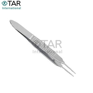 Pinzas de Sutura Castroviejo 1x2 Dientes, Instrumentos Médicos Quirúrgicos, Pinzas Microquirúrgicas de 40.6mm, Antideslizantes, Oftálmicas - Product Image 4