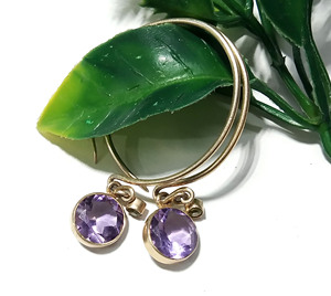 Amethyst Earrings 925 Sterling Silver Silver Plated Natural Amethyst Dangle <b>Drop</b> Bohemian Style Certified Handmade Gemstone - Product Image 3