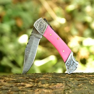 Couteaux pliants de poche avec lame verrouillable pour le camping, la randonnée et les tâches de découpe quotidiennes - Product Image 1