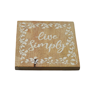 Dark Theme Coasters Wooden <b>Table</b> Pads & <b>Mats</b> <b>Dinner</b> Breakfast Design Walnut, Coasters Finishing Coaster for Home & <b>Table</b> Decor - Product Image 3