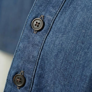 Camiseta Larga de Franela a Cuadros de Algodón/Fibra de Bambú Transpirable para Mujer, Tallas Grandes, Tops Deportivos con Botones Antiarrugas - Product Image 5