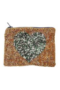 Porte-monnaie perlé fait main avec texte Nashville, pochette zippée, motif lettres colorées, grande sangle de poignet - Product Image 5