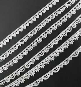 Dentelle soluble à l'eau brodée en soie de lait, garniture florale ajourée, applique pour robe de mariée, accessoire de couture décoratif pour vêtements de mariage - Product Image 3