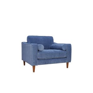 Sedia Anderson in Denim Blu, Arredamento Elegante per Soggiorno - Product Image 3