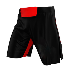 Pantalones Deportivos de Cintura Alta Elásticos de Secado Rápido 100% Poliéster con Logotipo Frontal, Shorts de Muay Thai para Entrenamiento de Boxeo y Artes Marciales - Product Image 2