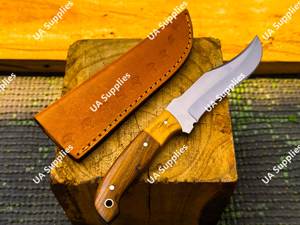 Cuchillo de Hoja Fija de Acero Inoxidable UA Supplies con Punta Caída, Afilado como una Navaja, para Camping y Caza al Aire Libre con Funda, Soporte OEM ODM - Product Image 3