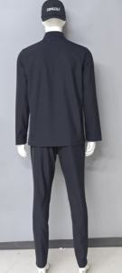 Ropa Deportiva Unisex Personalizada - Traje de Entrenamiento con Cuello Alto, Cremallera, Manga Larga, Color Sólido Minimalista, Transpirable, de Secado Rápido para Primavera - Product Image 5