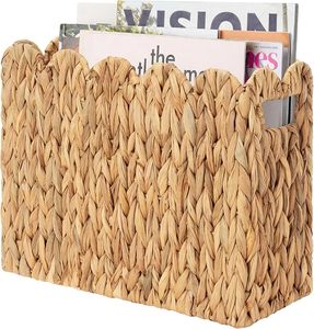 Panier de rangement en jacinthe d'eau tressé à la main pour magazines, idéal pour le bureau, la salle de bain et la décoration intérieure (OEM/ODM) - Product Image 1